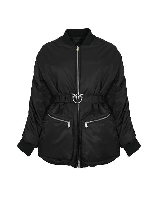 Bomber lungo Bacon in raso tecnico con cintura PINKO | 105340 A2OLZ99